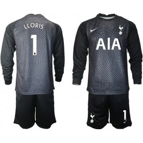 Camisolas de futebol Tottenham Hotspur Hugo Lloris 1 Guarda Redes Criança Equipamento 2020/21 M004 Manga Comprida